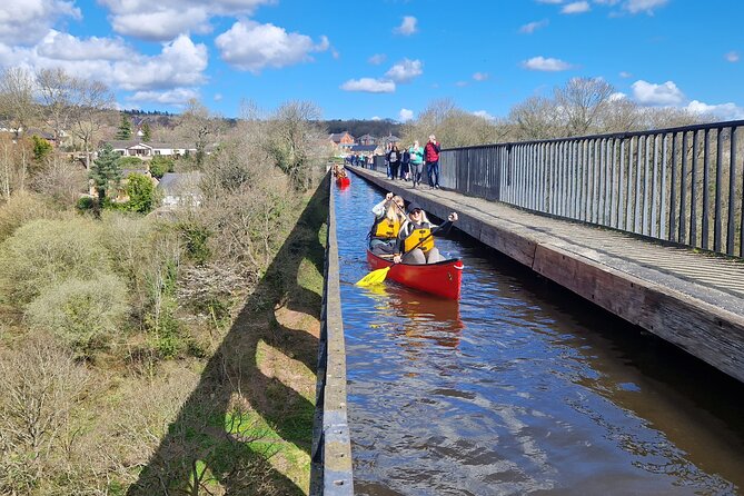 Canoe Trip Over the Pontcysyllte Aqueduct - Crossing the aqueduct: where fear of heights meets real coaching