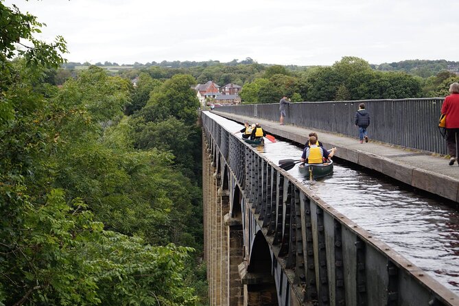 Canoe Trip Over the Pontcysyllte Aqueduct - Meet at Froncysyllte Lift Bridge, then get your paddling basics down