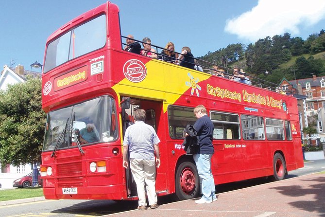 City Sightseeing Llandudno Hop-On Hop-Off Bus Tour - Great Orme Mines and the Summit: top views, tight seating, and wind