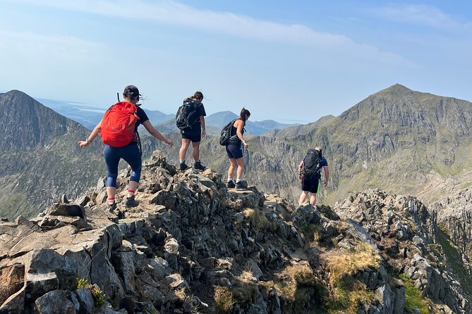 Snowdon via Crib Goch - Y Lliwedd Back View and the Cwm Dyli Descent