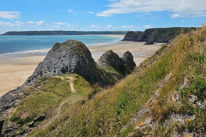 Three Cliffs Bay Circular Walk Gower Peninsula - Stop 2: Three Cliffs Bay, the iconic beach segment